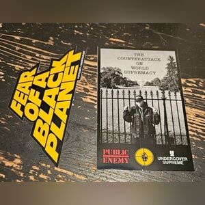 Supreme x Undercover x Public Enemy Stickers From SS18 100% Authentic